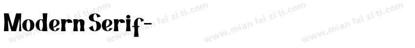Modern Serif字体转换